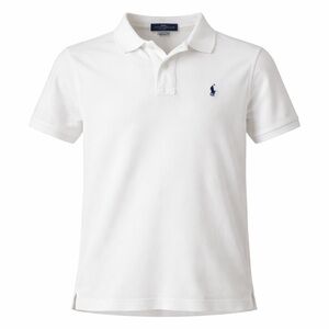 Polo Ralph Lauren Youth XL White Polo Shirt Classic Pony Cotton
